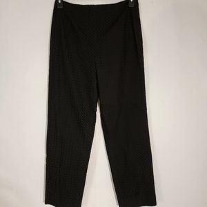 Worth womens black eyelet pants sz 8P